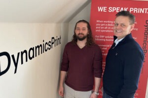 Marketing Manager Marc Petersen and CEO Peder Falck are ready to take DynamicsPrint on a growth journey with AI.